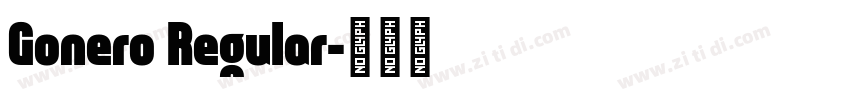 Gonero Regular字体转换